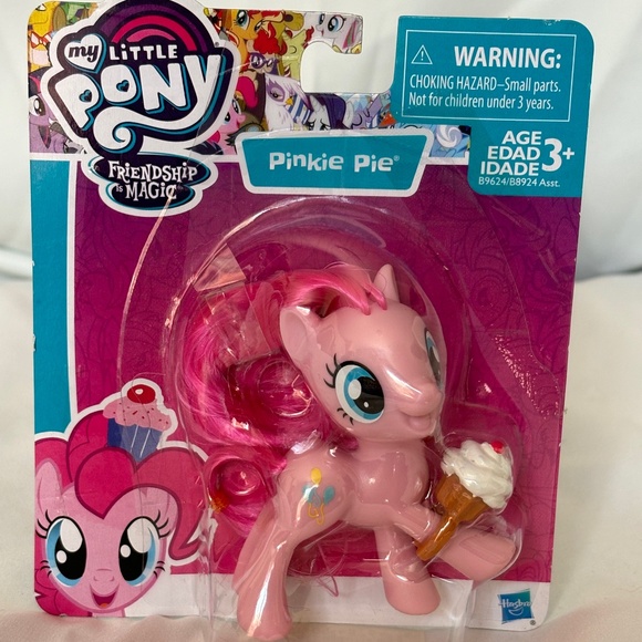 Pinkie Pie Pony Figure with Cupcake Ring My Little Pony - Picture 1 of 2